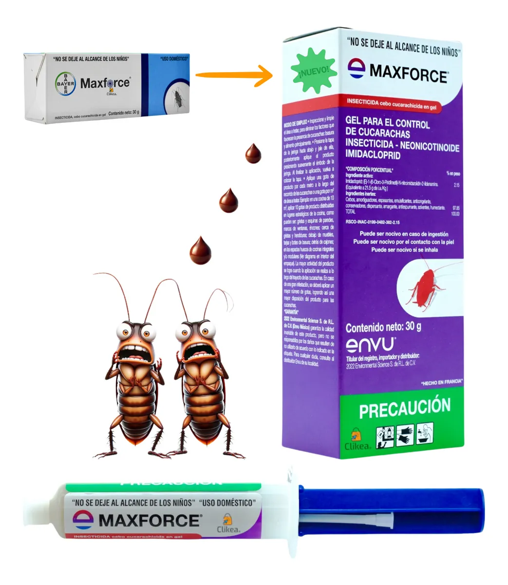 JERINGA MAXFORCE GEL PARA CUCARACHAS